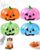 Halloween Pumpkin Stress Ball for Adults, Cute Slow Rising Pumpkin Squishy, Soft Glitter Squeeze Ball, Spooky Halloween Novelty Gift for Party Favors, Goodie Bags, Desk Decor