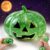 Halloween Pumpkin Stress Ball for Adults, Cute Slow Rising Squeeze Stress Relief Sensory Toy, Soft Kawaii Halloween Fidget Toy, Cute Halloween Party Favors, Trick or Treat Gifts (Green)