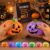 Halloween Pumpkin Stress Ball for Adults, Glitter Squishy Fidget Squeezer, Slow Rising Sensory Desk Accessory, Spooky Fall Decor, Party Favor, Novelty Gift, Handheld Squeeze Activity