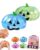 Halloween Pumpkin Stress Ball for Adults, Jumbo Ghost Face Spooky Slow Rise Glitter Dumpling Squeeze Fidget Toys, Mega Moldable Novelty Squishies Pack for Anxiety Relief Party Gift