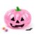 Halloween Pumpkin Stress Ball for Adults, Soft PVC Squeeze Desk Decor (Pink)