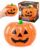 Halloween Pumpkin Stress Ball, Glitter Pumpkin Squishy Stress Ball, Cute Halloween Pumpkin Squishies Squeeze Fidget Stress Relief Toy for Adults, Halloween Party Favors Decorations