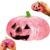 Halloween Pumpkin Stress Ball, Slow Rise Glitter Dumpling Squishies Spooky Ghost Decorations for Adults, Hallowee Cute Pumpkins Squeeze Fidget Toys for Anxiety Relief
