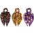 Halloween Scarf Bow Scrunchies for Women, Witch Bat Pumpkin Hair Ties 3 Pcs