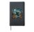 Halloween Scary Headless Horsemann Pumpkin Starry Night Hardcover Journal, Black