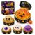 Halloween Slow Rebound Squeeze 5‑Pack, Collectible Ghost Shapes, Desktop Decor, Non‑Edible Durable Material，5PC