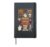 Halloween Spelling Bee Pumpkin Witch Vampire Ghost Skeleton Hardcover Journal, Black