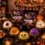 Halloween Spooky Dumpling Ghost Squishy, Toy Set Slow Rising Squeeze Fidget Sensory Toys Cute Ghost Eyeball Skull Monster Party Favor Gifts Classroom Rewards Kids Adults Desk Decor