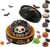 Halloween Spooky Ghost Squeeze Toys Set with Steamer, Creepy Cute Sensory Fidget Squishie-s for Adults & Teens, Halloween Basket Stuffers Party Favors Gifts, Stress Relief Toys Black
