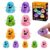 Halloween Spooky Ghost Squishy, Cute Glitter Mini Ghosts Figures, Squishy Stress Cube-Doll Malt Sugar Balls, Squishies Anxiety Stress Relief, Halloween Fun Party Favors Gifts