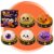 Halloween Spooky Glitter Dumpling Squishies Toys,Halloween Pumpkin Stress Ball for Adults,Spooky Ghost Dumpling Squeeze Squishy,Smushers Squishy Glitter Dumplings Mystery Blind Box