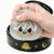 Halloween Spooky Glitter Dumpling Toys, Adults Dumplings Stress BallsFidget Toy with Steamer, Cute Halloween Decor Ghost Bao Bun Squishes for Anxiety Relief(White Smile)