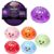 Halloween Squeeze Spooky Glitter Dumpling Squishies, Dumplings Stress Balls for Adults Fidget Toy with Steamer, Cute Halloween Decor Ghost Bao Bun Squishes for Anxiety Relief