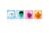 Halloween Squeeze Stress Ball, Slow Rebound Ice Cube Fidget Toy, Cute Ghost Pumpkin Design, Anxiety Relief Desk Decor & Party Favors (4 Pack Set)