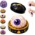 Halloween Squishies, 3.3″ Cute Dumpling Eyeball Squishy for Stress Relief, Slow Rising Squeeze Sensory Toy for Kids Adults