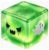 Halloween Squishy Cube, Glitter Ghost Fidget Toy, 2.17 Inch，B