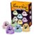 Halloween Squishy Dumpling Stress Balls, Spooky Glitter Bao Bun Fidget Toy with Ghost Steamer, Cute Anxiety Relief Sensory Gifts for Adults Kids, Orange Pumpkin Ghost Eyeball Decor (#7)