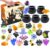 Halloween Squishy Toys Set, 33 Pcs Soft TPR Squeeze Toys, Blind Surprise Box with Mini Witches Cauldron, Halloween Party Supplies for Kids