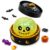 Halloween Squishy Toy with Halloween Steamer, Glitter Stress Relief Fidget, Cute Collectible Desk Decor, Soft Sensory Gift (Yellow Skull)