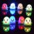 Halloween Table Decoration, 3 PCS LED Ghost Desk Decor for Tabletop Display, Cute Holiday Lighted Ornament with Lovely Expression, Plastic Desktop Accent for Nighttime Party Atmosphere