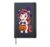 Halloween Unicorn Witch Hat Cute Pumpkin Girls Costume Hardcover Journal, Black