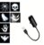 Halloween USB Projector Lamp with Flexible Gooseneck, LED Spooky Pattern Projection Night Light, Skull Ghost Spider Pumpkin Bat Hand Print Images, Light for Halloween Party Decor