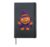 Halloween Witch Pumpkin Cauldron Potion Full Moon Retro Hardcover Journal, Black