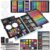 Halobios Art Supplies, 144-Piece Deluxe Art Set Professional Art Kit with Portable Aluminum Case, Crafts Drawing Painting Kit for Gifts Adults Kids Artists