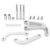 HaloVerde Power Steering Pump Mounting Bracket in 6061-T6 Aluminum for Long Water Pump, Power Steering Support for SBC Small Block Engines 265 305 350 383 400