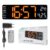 Hama Wall Clock Num. Santa Cruz, Therm., grd screen, remote control, BLC