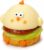 Hamburger Chicken Squishy Toy, Super Soft Slow Rising Stress Ball Fidget Toys, Anti-Anxiety Sensory Relief Gift for Kids Adults