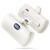 Hamcoc Portable Charger, Lightweight, Built-in USB-C Connector, Cordless Mobile Battery, iPhone Mobile Charger, Hidden Stand, Compact Mini, Stylish, Compatible with iPhone Smartphones, Cream