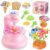 Hamdol DIY Flower Bouquet Craft Kit for Girls Ages 4-8, Creative Fabric Flower Making Set, Educational STEM Toy for Kids 5 6 7 8, Preschool Arts & Crafts Birthday or Valentine Gift for Boys and Girls