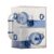 ＫＬＫＣＭＳ Hamster Cage Acrylic Habitat Transparent Enclosure Stackable House Complete Starter Kit Easy Maintenance Suitable for Pet Observation Home Use, Blue, 2-Layer Large Wheel
