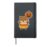 Hamster with Pumpkin Balloon Halloween Hardcover Journal, Black