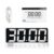 Hamwesh Digital Kitchen Timer, 99Hr 59Min Countdown Timer, 6 Alarms 4 Volume Levels Memory Function, Large with Rechargeable Battery for Cooking Classroom Home Gym (White)