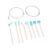 Hamwesh Ice Maker Cleaning Brush, 10Pcs Set 2Pcs 55in Long Tube Pipe Brush 8Pcs Crevice Cleaning Brushes with Nylon Hair for Countertop Ice Machine Drainage Water Pipes and Small Spaces