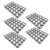Hamwesh Nursery Pots, 5 Pack 24 Cell 2.7 Inch Seed Starter Tray with Drain Holes Plastic, Square Seedling Starter Trays for Seed Starting Transplant Seedlings Small Plants