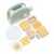 Hamwesh Pop Up Toaster Play Kitchen, Basswood Material Wooden Kitchen Set with Bread Butter Knife Cheese Jam, Charming Freshness Style Early Learning Food for Kids Toddler