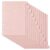 Hamx 6 Ring A5 Pink Paper Binder Index Dividers with 12 Pack Monthly Tabs
