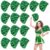 Hanaive 10 Pcs Metallic Foil Textured Team Spirit Shakers Bulk Pet Cheerleader Pom Poms for Spirit Week Sport Fan Football Basketball Volleyball Squad Party Dance Soccer Party Decor (Green)
