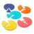 hand2mind Plastic Connecting Fraction Circles, Fraction Manipulatives, Unit Fraction, Rainbow Circle Math Manipulatives, Fraction Games, Montessori Math, Homeschool Supplies (Set of 5)