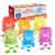 hand2mind Rainbow Lowercase Magnetic Letters, Plastic, Alphabet, Letter Recognition for Kindergarten, Word Building Magnets, 6 Count