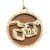 Handcrafted 3″ Handheld Camcorder Christmas Ornament – Wood, Made in USA