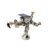 Handcrafted Solar Powered Balancing Rotating Robot Steampunk Mechanical