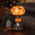 Handcrafted Stained Resin Witch Hat Halloween Table Lamp (Multicolor 3)