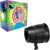 Handheld Air Cannon Toy, Air Vortex Blaster Prank Toy with Grip (Black)