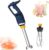 Handheld Blender with Stepless Speed Control, 3-Layer Stainless Steel Blades for Emulsifying, Pureeing, Baking and Cooking, Includes Whisk, 500W