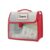 Handheld File Bag with Clear Label Window 31×5.5x23cm, Red