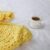 Hand Knitted Soft Weighted Blanket, Thick Chenille Knit Blanket, Decorative Cozy Blankets for Bed or Sofa, Yellow, 80 x 100 cm